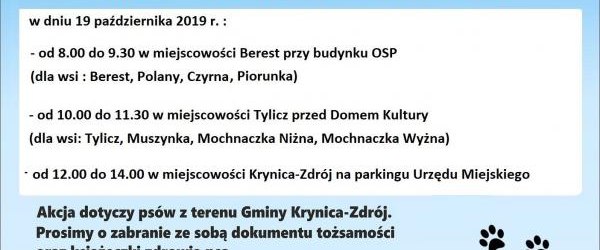 Ostatnia edycja akcji bezpłatnego chipowania psów!