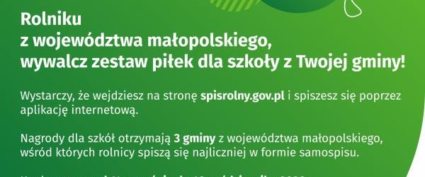 Konkurs dla rolników z województwa małopolskiego 