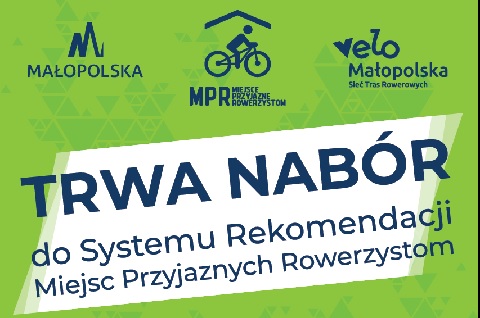 Nabór do Systemu Rekomendacji Miejsc Przyjaznych Rowerzystom w województwie małopolskim